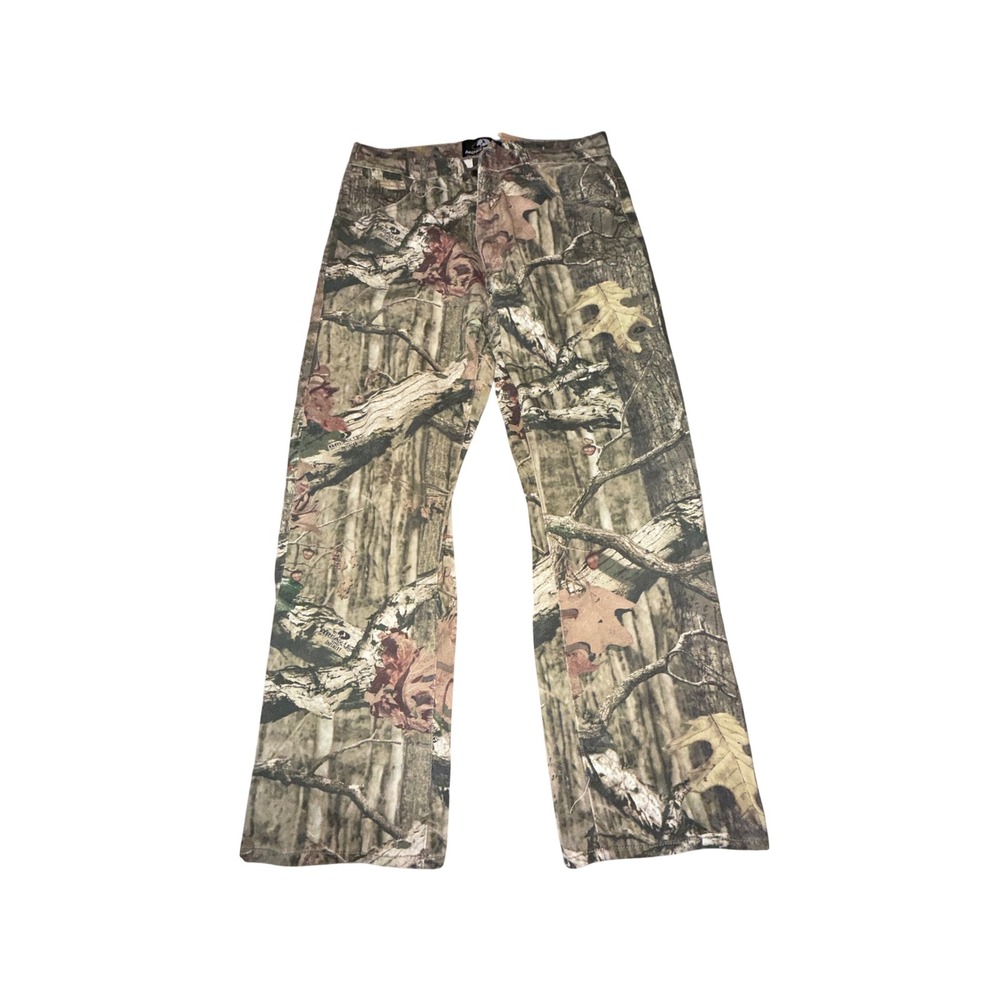 Mossy Oak Men's Camo Hunting Pants 34x30 100% Cotton Woodland Utility